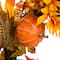 Glitzhome&#xAE; 24&#x22; Yellow &#x26; Orange Sunflower Wreath